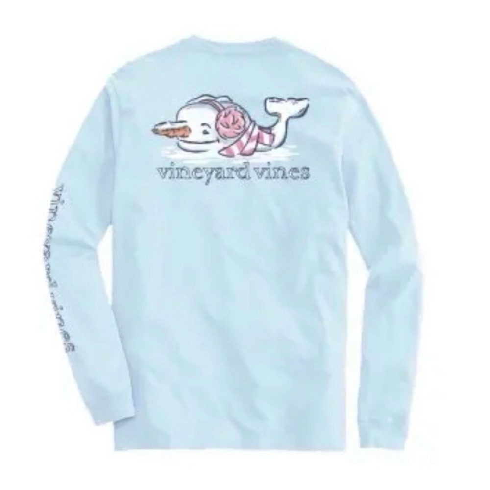 {Vineyard Vines} Snowman Holiday LS Tee